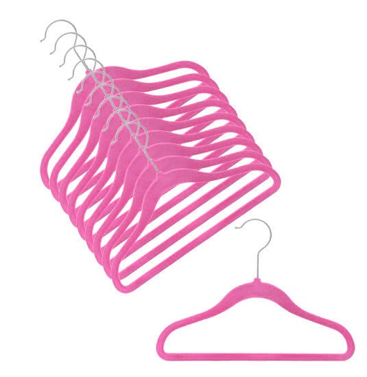  30 Pk Pink Youth Petite Plastic Hangers for Children
